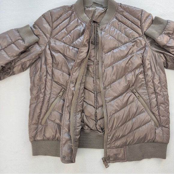 Bernardo Insulated Puffer Bomber Jacket Water Resistant Moonrock Size Large - Picture 9 of 15